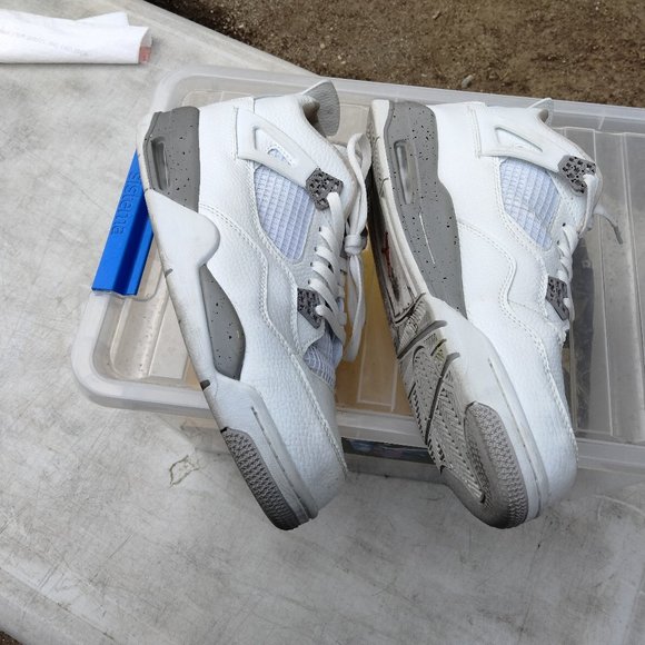 2016 Air Jordan 4 Retro White Oreo 136013-669 13 Used No Box